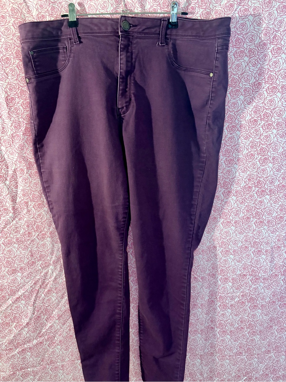 Time and Tru Plum Stretch Skinny Jeggings